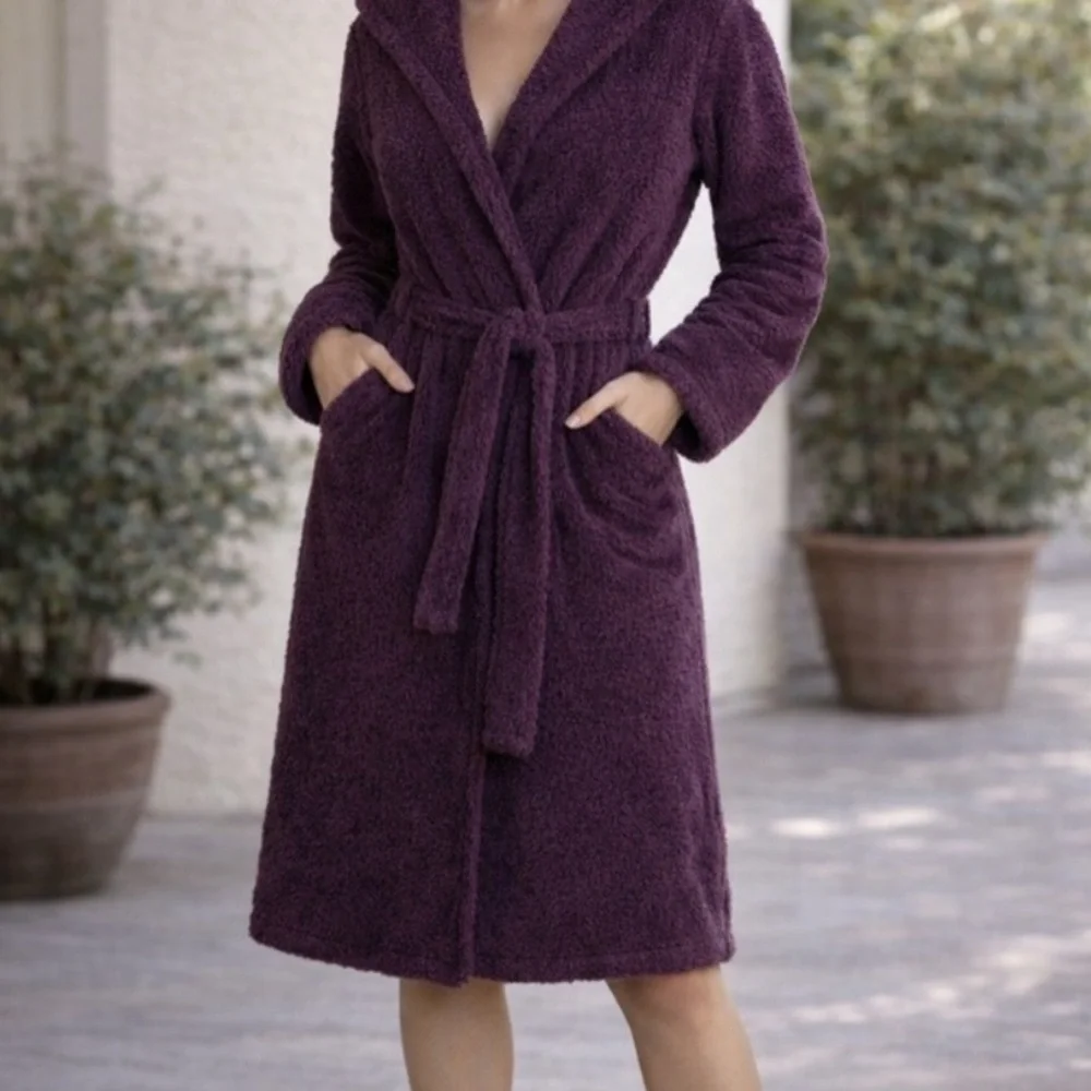 BAREFOOT DREAMS cozy chic robe Size 1 in Purple - Picture 1 of 11